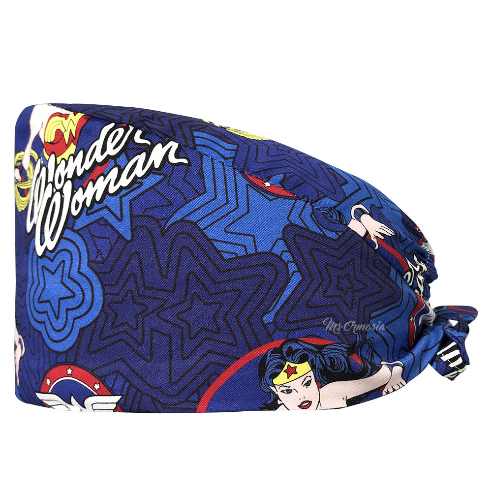 De gama alta de dibujos animados de Mickey patrón de dibujos animados casquillo de la enfermera médico casquillo quirúrgico mascota empleado tapa de trabajo AliExpress