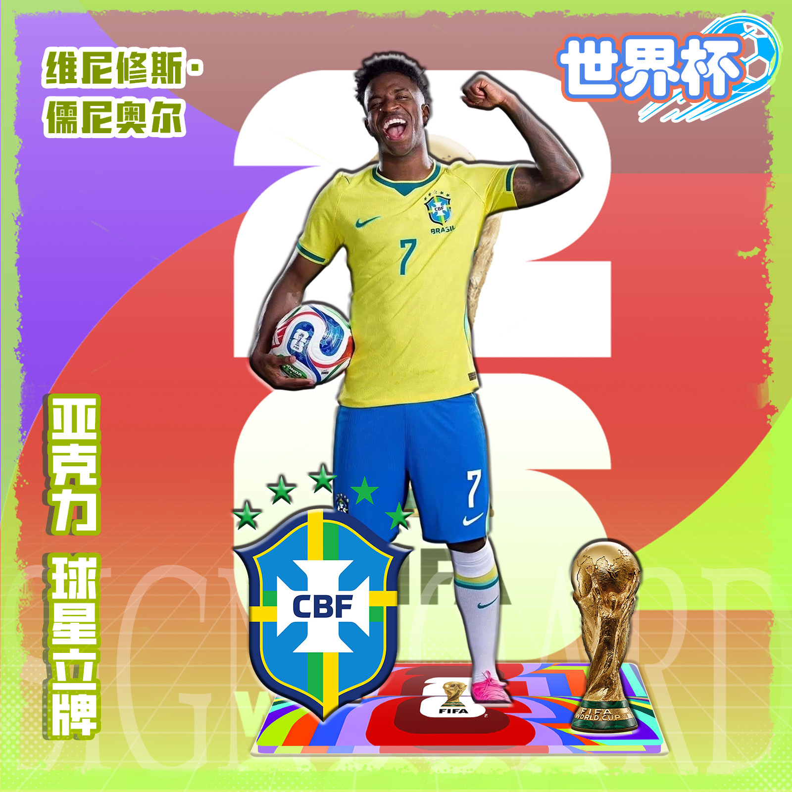 Figura Acrílica de Estrella de Fútbol de Acrílico, para Regalo de Cumpleaños