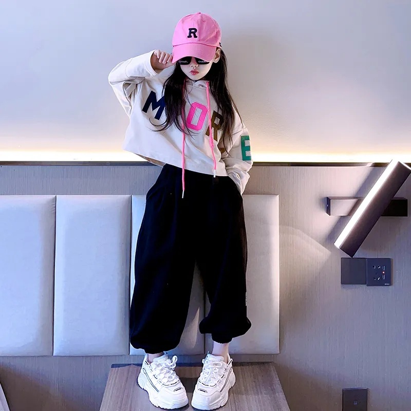 Spor Seti İlkbahar Sonbahar Sezonu 2023 Çevrimiçi Red Blast Big Boy Sokak Dansı Gevşek Çocuk ve Kız_voghion.com