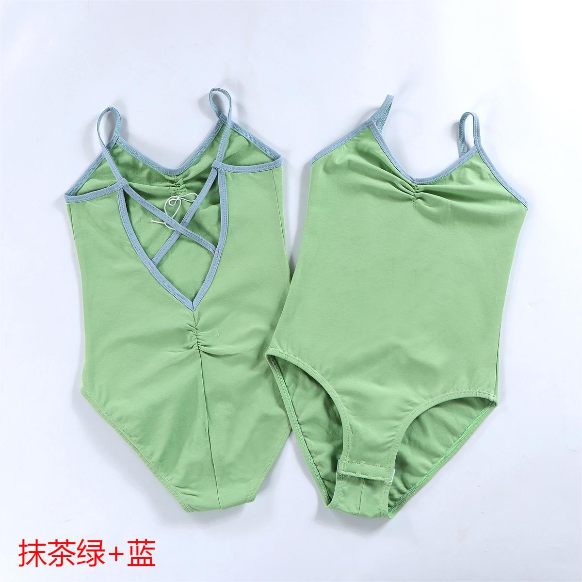 Girls Dance Clothes, Ballet Practice Clothes, Children's Gymnastics Examination Clothes, Girls' Summer Suspenders, Big Leaky Back Dance Clothes