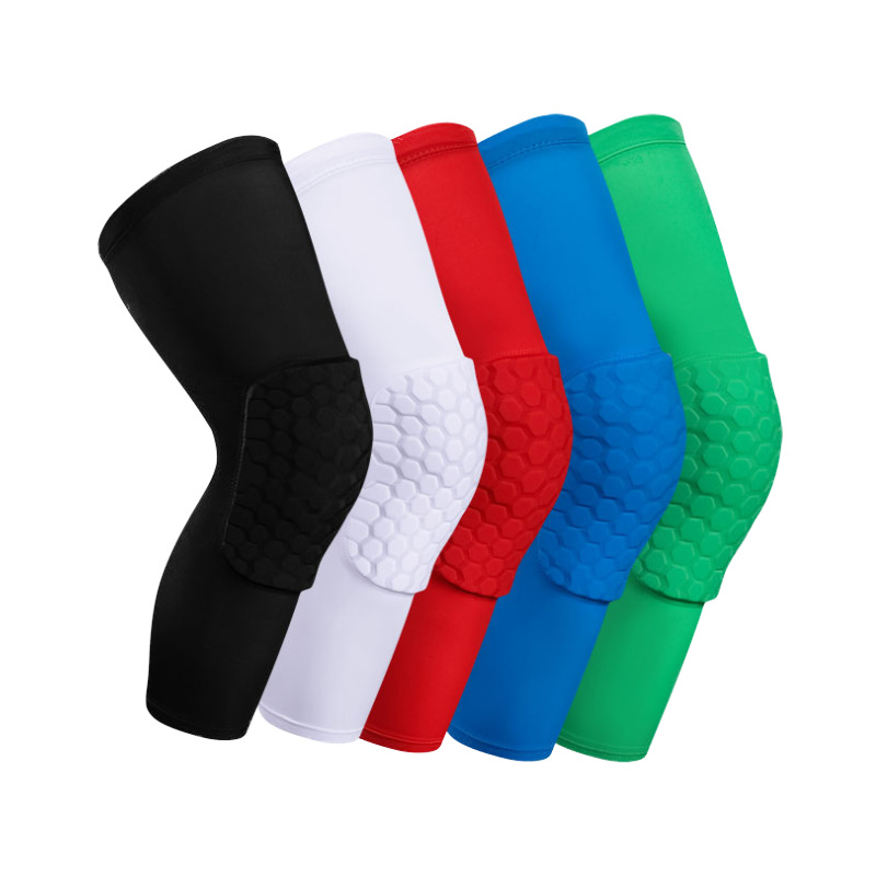 Customized Sports Knee Pads, Eva Honeycomb Anti-Collision Leg Protectors, Basketball, Football, Roller Skating, Elastic, Quick-Drying, Breathable Lycra Protective Gear