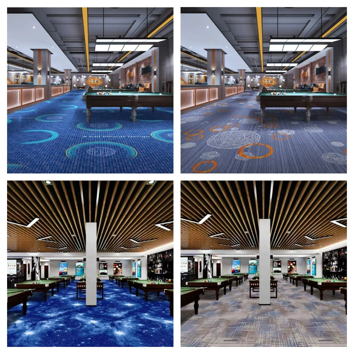 Table carpet, wear-resistant pool for pool hall, 450 gram, polyester, increased thickness