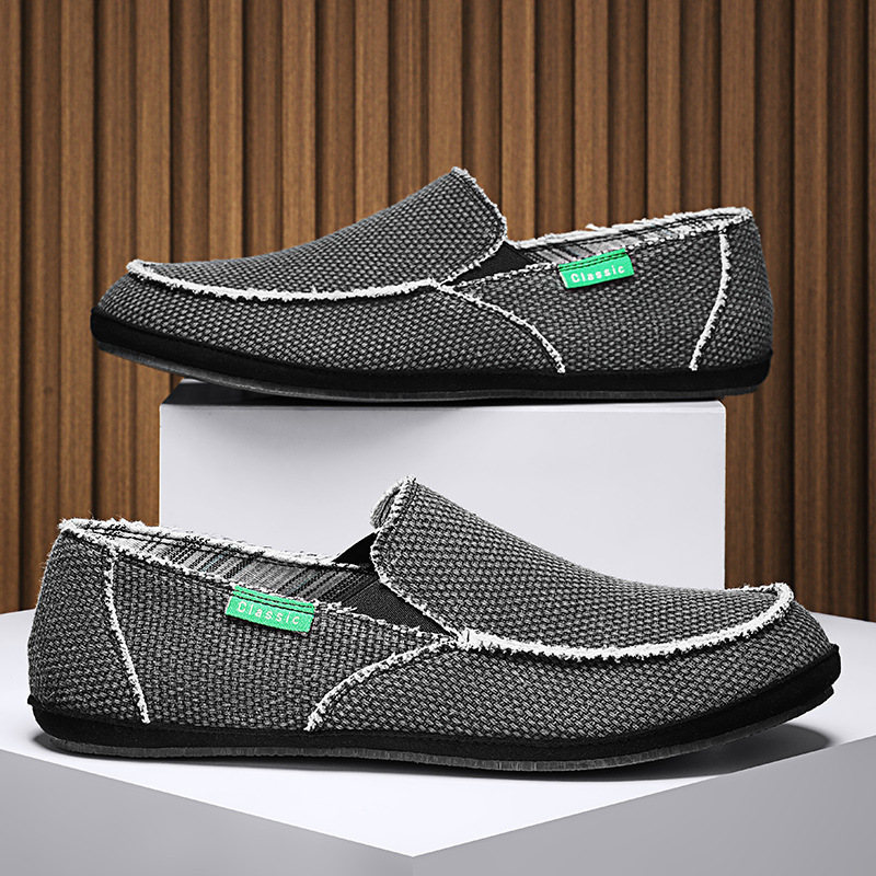 Verano transfronterizo más mocasines de tamaño ligero casual de los hombres cerrados del dedo del pie medias zapatillas slip-on zapatos de los hombres zapatos de conducción resistentes al desgaste