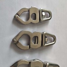 不锈钢起重货钩八字弹簧卸扣  货钩 抓钩 滑钩 旋转货钩