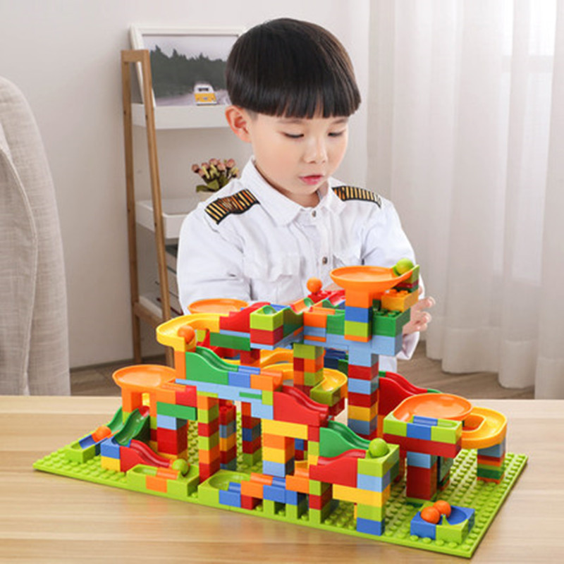 Compatible with Lego small particle slide blocks track ball puzzle assembly DIY toys wholesale 3-6 years old boys and girls Compatible with Lego small particle slide blocks track ball puzzle assembly DIY toys wholesale 3-6 years old boys and girls