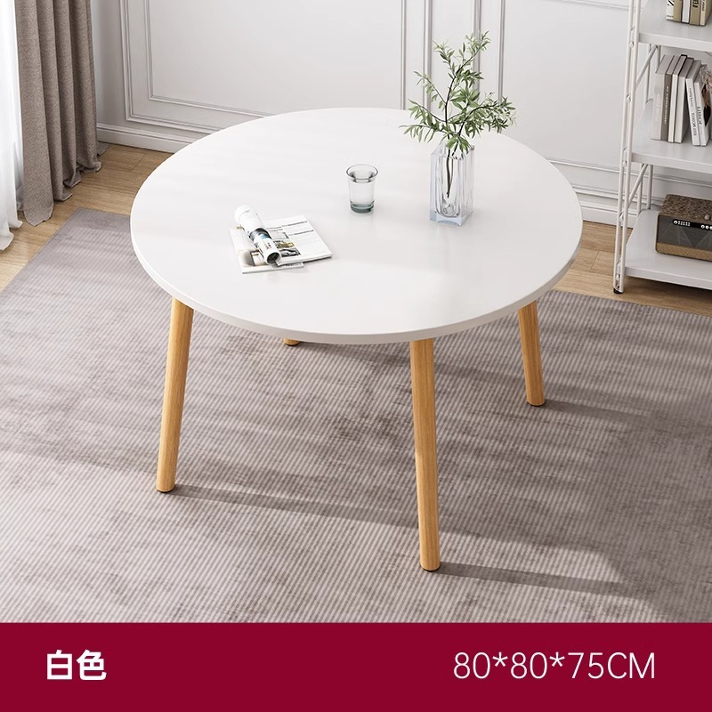 Mesa redonda nórdica mesa redonda mesa de comedor mesa de negociación para el hogar mesa de té con balcón mesa de conferencias comercial mesa de café con té con leche