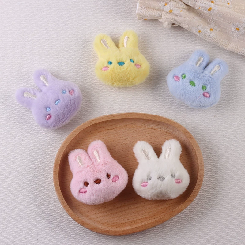 Интернет знаменитости мультфильм плюшевый милый кролик пушистый DIY Брошь шпилька аксессуары для волос Сумка Обувь и носки аксессуары