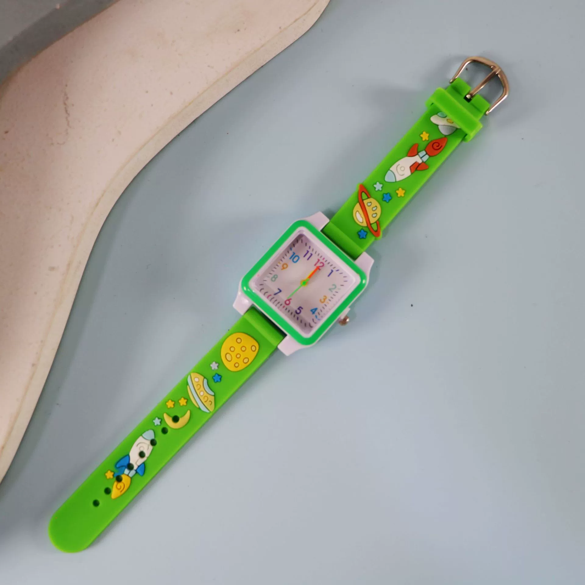 Silicone children's watch with gears, children's quartz watches
