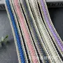 带宽花型彩色帽子织带