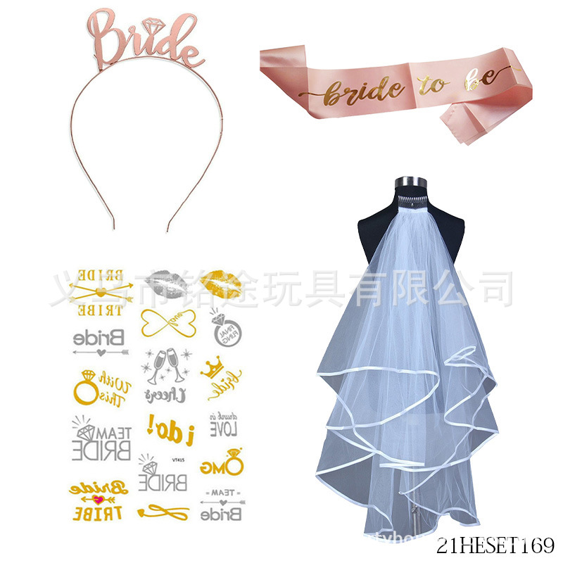 21HESET169 Corona velo pegatina correa para el hombro