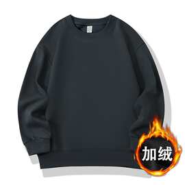 跨境爆款 儿童卫衣大厂整件压线加绒加厚重磅420克纯棉华棉复合