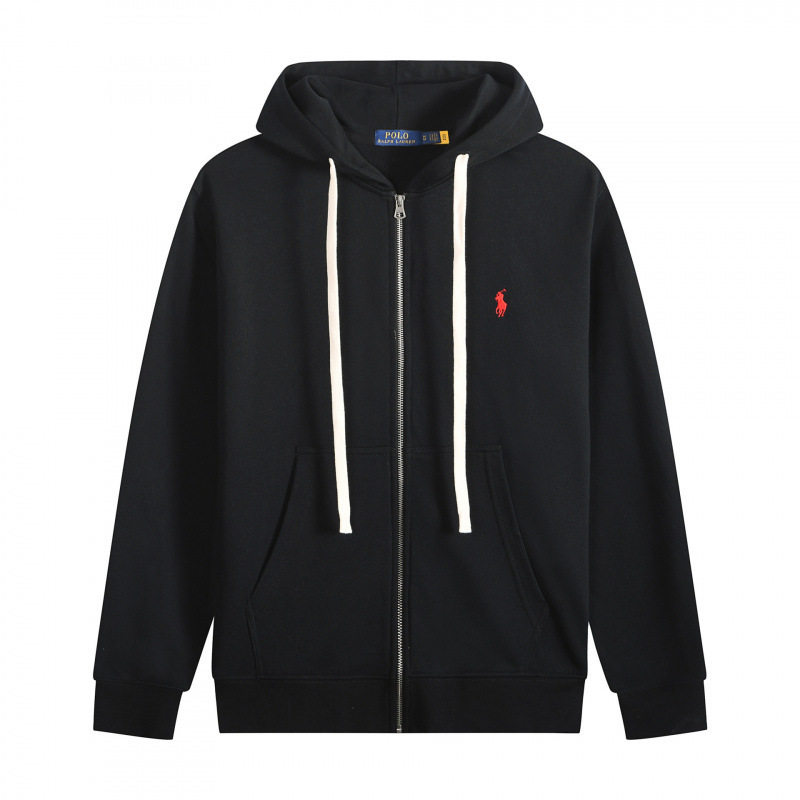 White rope zipper black red label