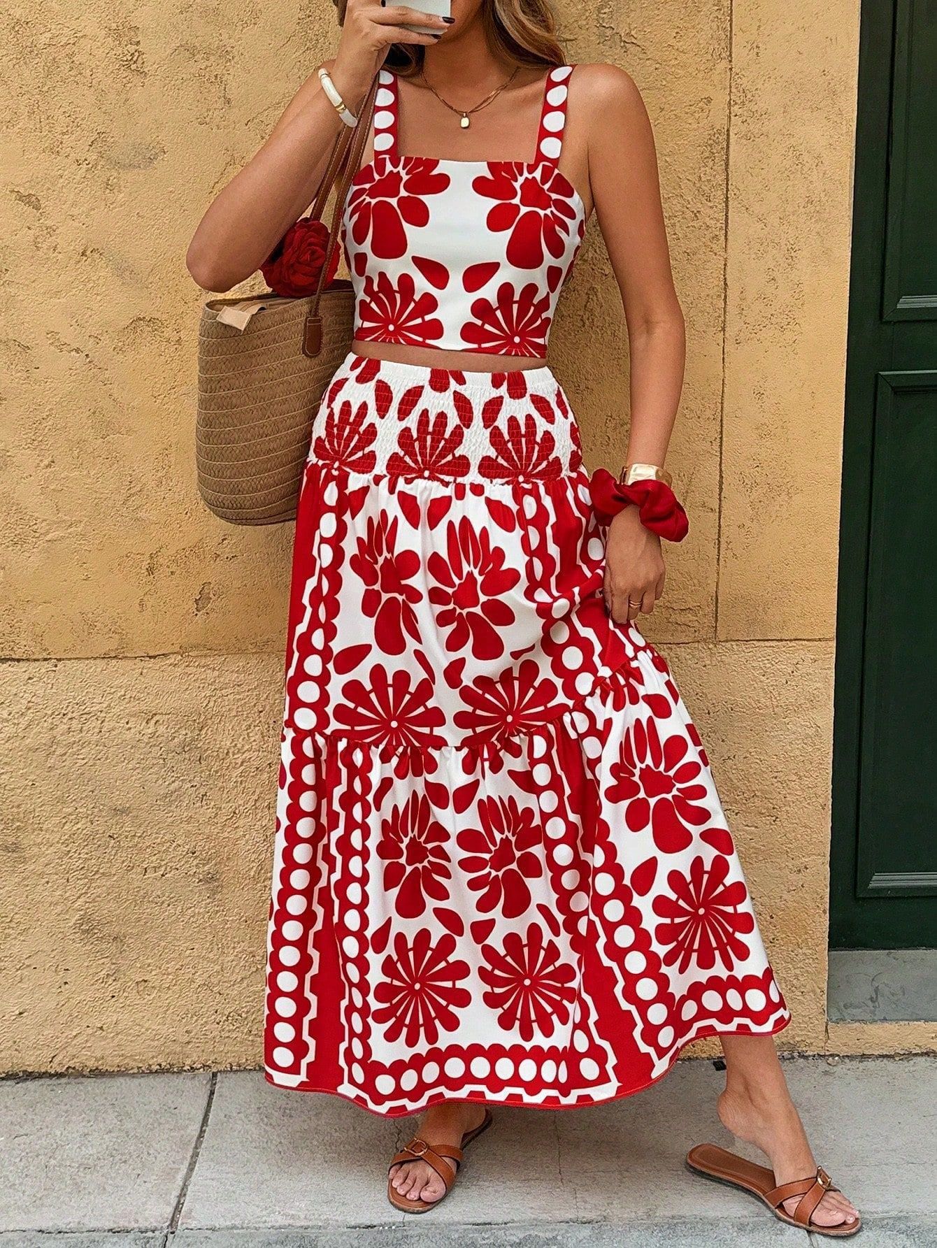 Damen Sommer Set Mit Maxikleid Und Hose Für Den Urlaub_voghion.com