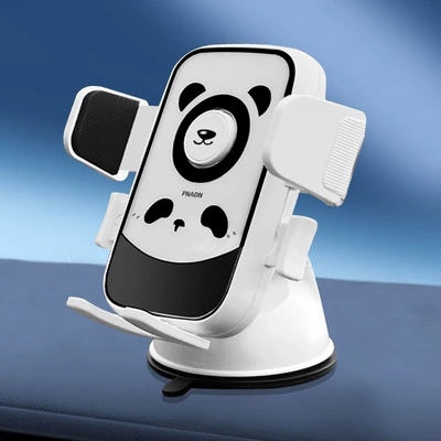 Cup Car Instrument Support Navigation | Car phone holder - anti-shake-clamping-mobile-phone-holder-squinting-bear-suction-cup-base