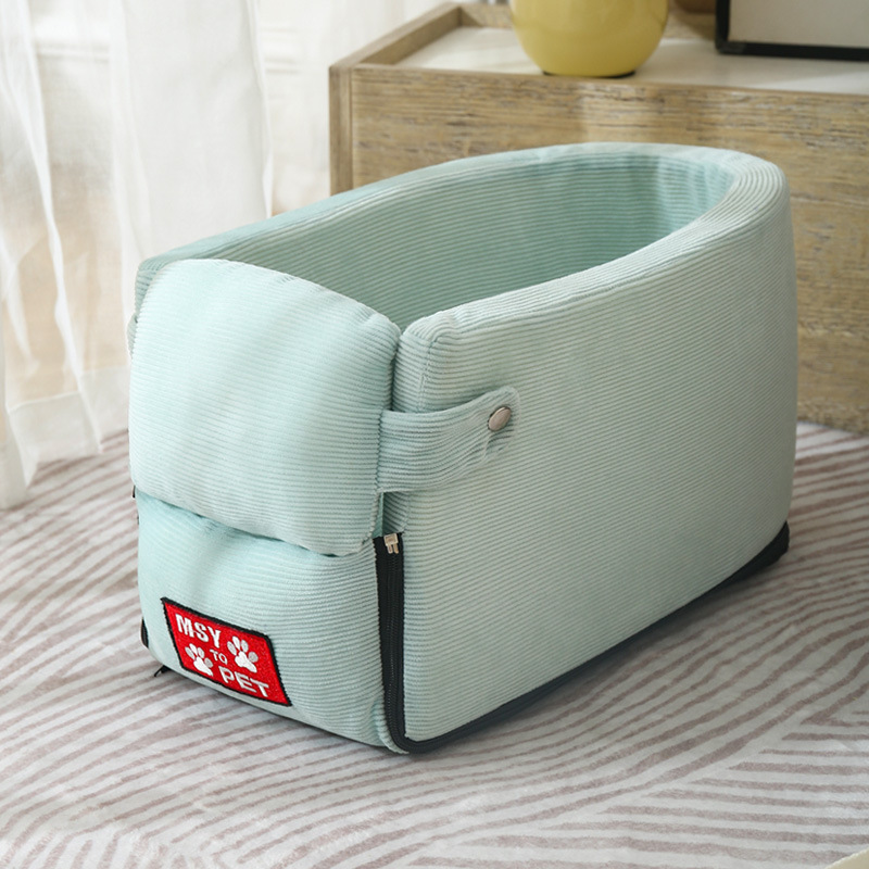 Hundeauto-Sicherheitssitzkissen, koreanischer Stoff, leicht zu reinigen, abnehmbares Haustiernest für den Hausgebrauch_voghion.com