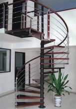 楼梯旋转楼梯阁楼复式整体跃层铁艺实木踏板扶手用室内楼梯