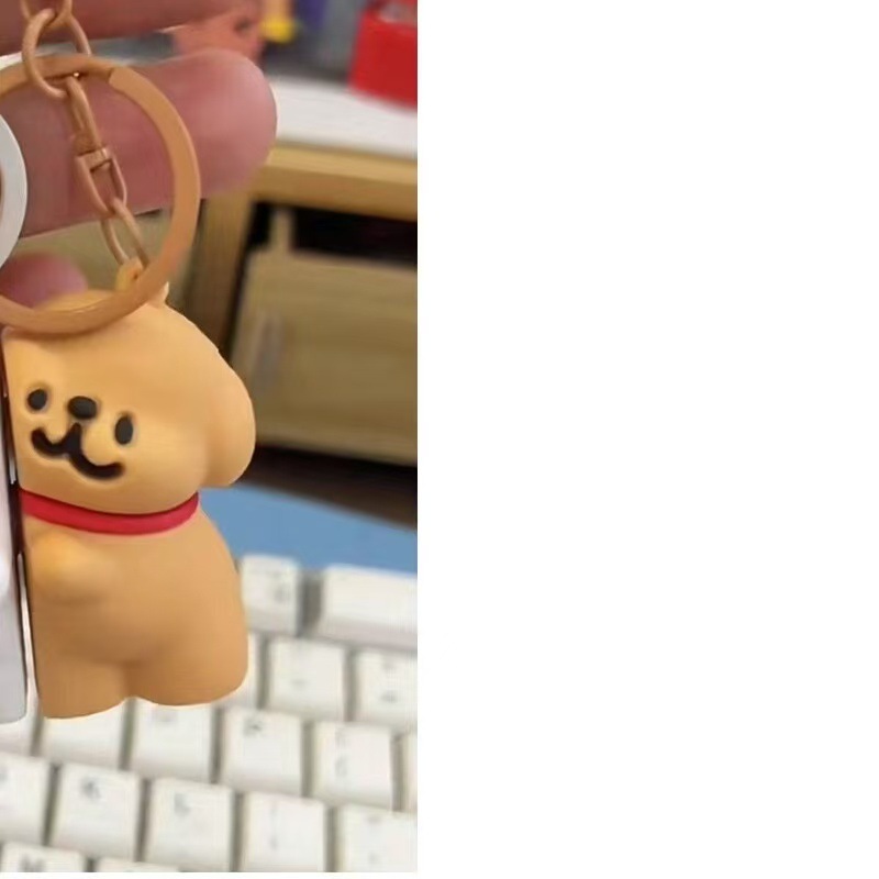 新しいクリエイティブかわいいライン子犬カップル磁気キーホルダーペンダントギフト子犬ステッカー漫画ブック卸売|undefined