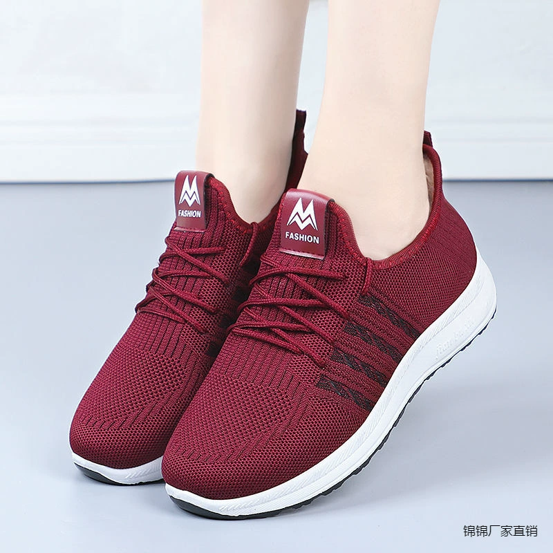 Зимние новые женские туфли утолщенные и бархатные теплые плоские туфли удобные нескользящие кроссовки легкие износостойкие мамы