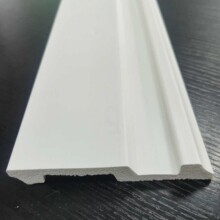 高品质PS踢脚线库存现货售8公分PS地脚线装饰线板挡脚板发泡材料