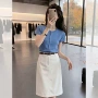 半身好看短袖高腰t恤