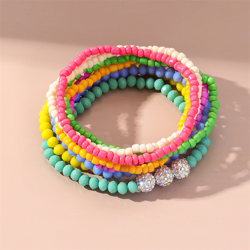 Wholesale Jewelry Ethnic Style Commute Heart Shape Seed Bead Anklet display picture 1