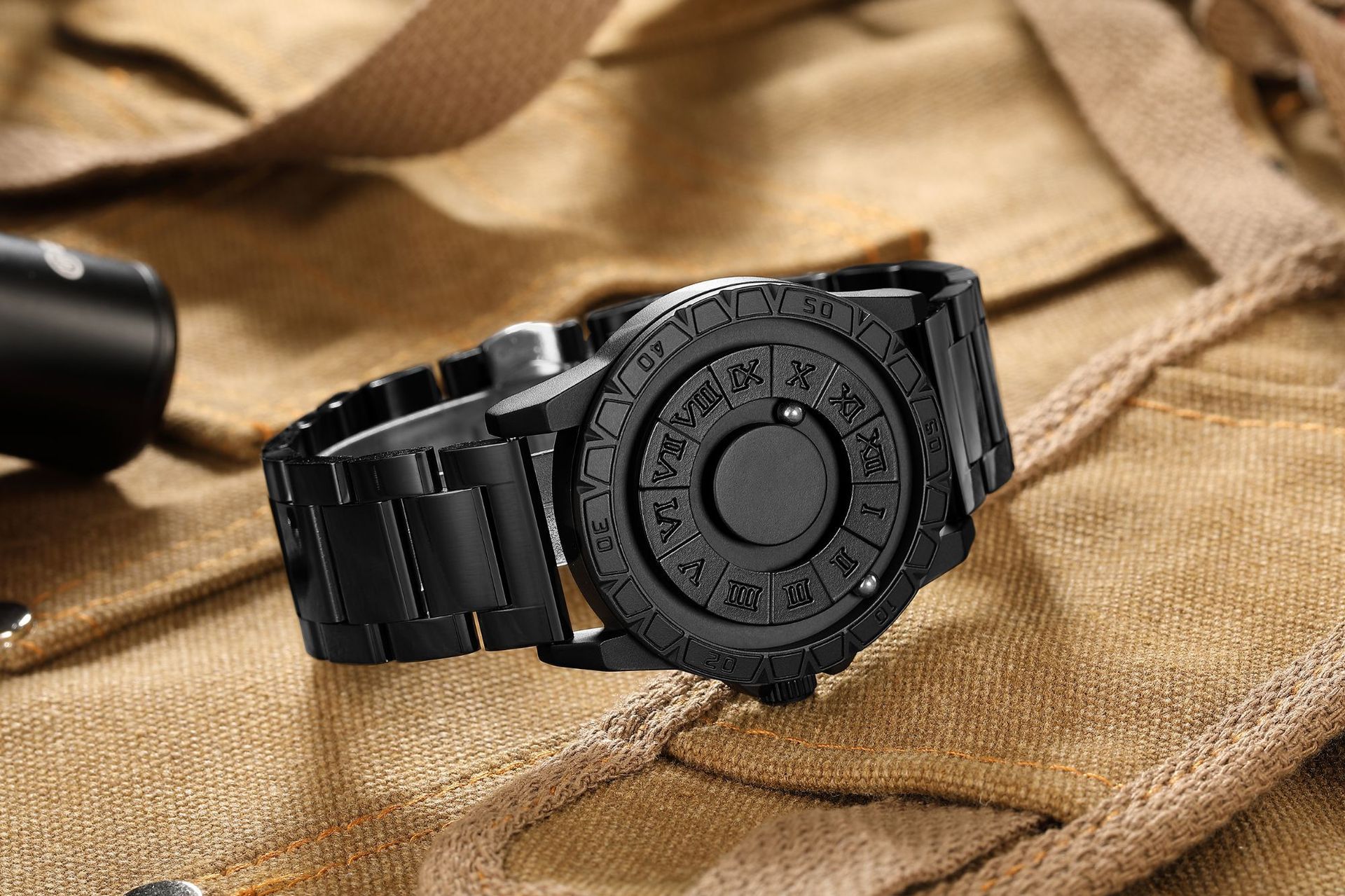 Reloj de pulsera impermeable de levitación magnética unisex_voghion.com