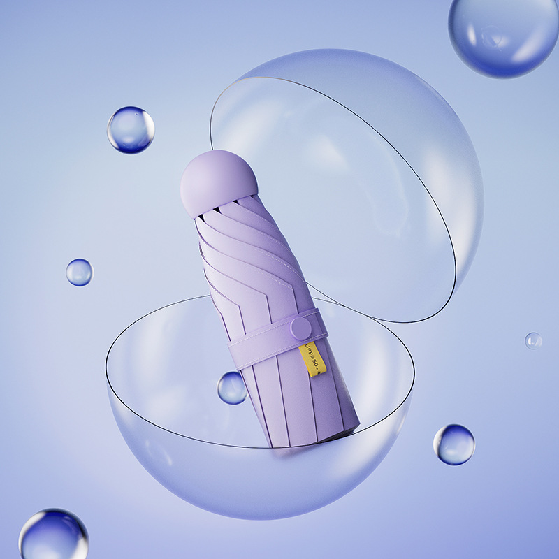 ミニポケットカプセル傘女性用 70% off 層傘日傘プロの日焼け止め UV 保護日傘