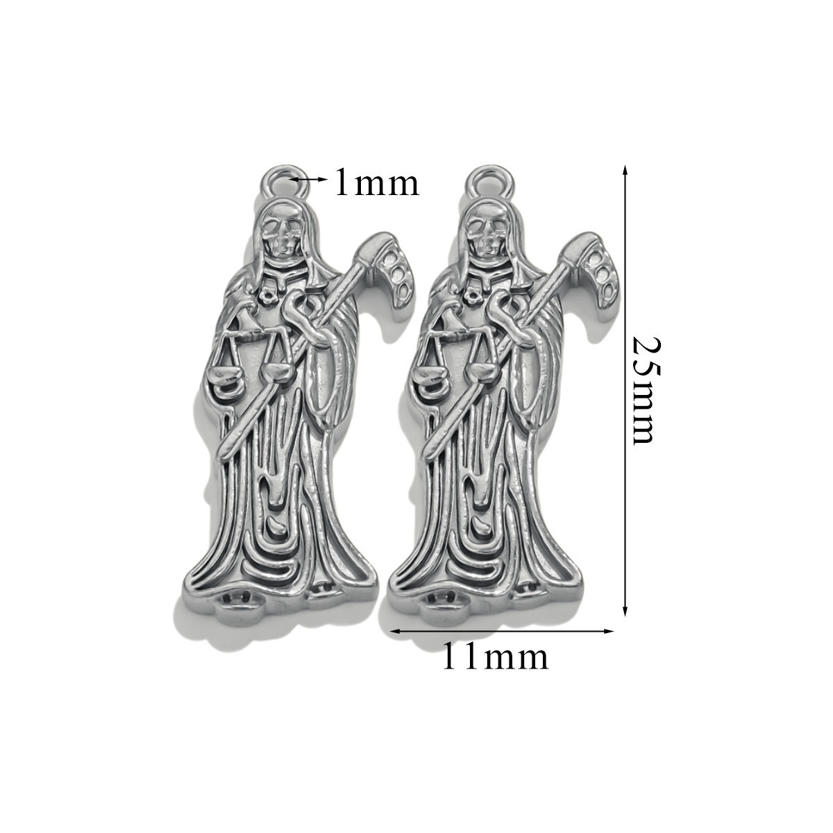 Acero inoxidable Europa y América de moda popular muerte cuchillo colgante DIY colgante chapado al vacío de oro 18K colgante al por mayor