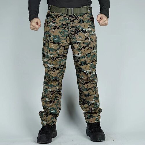 Tactical pants spring and autumn men's camouflage pants overalls autumn outdoor multi-pocket pants wear-resistant IX7 military fan trousers