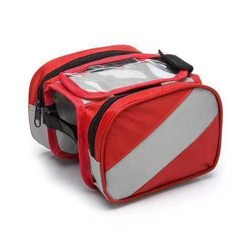 Bolsa de vigas de bicicleta de alta capacidad de bicicleta de montaña bolsa de vigas delanteras bolsa de silla bolsa de teléfono celular impermeable accesorios de equipo de ciclismo