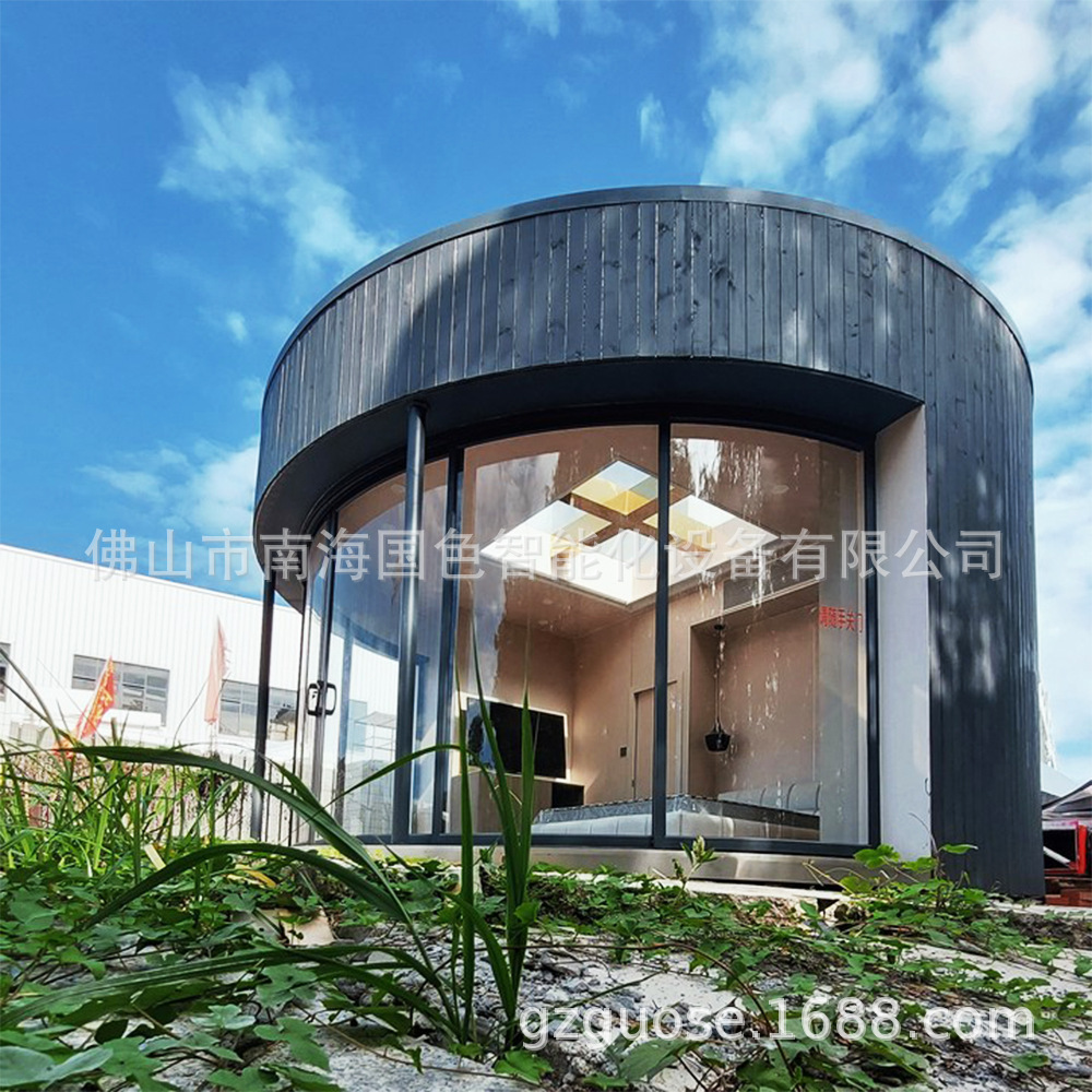 Casa de madera redonda cielo estrellado habitación espacio cápsula B & B Hotel móvil casa de madera lugar turístico escénico sala de estar habitación móvil habitación de sol