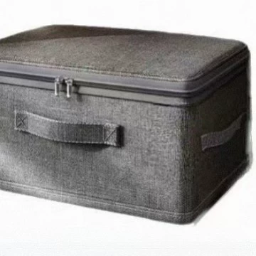 Fabric Storage Boxes 4-Piece Set, Capacious Foldable Zipper Organizers, Multi-Size Options