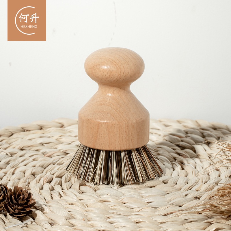 Strictly Selected Coconut Oil-free Pan Washing Brush Beech Dishwashing Brush Household Kitchen Fruit and Vegetable Cleaning Multifunctional Decontamination Brush