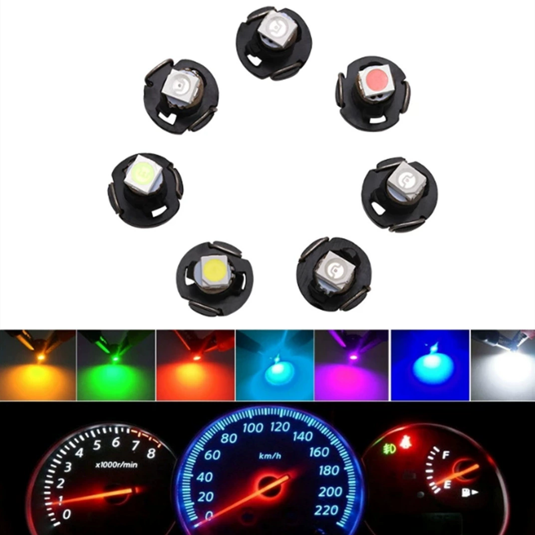 Приборная подсветка автомобиля T3 T4.2 T4.7, приборная лампа T3 1LED центральная контрольная подсветка, приборная лампа T4.2 1 SMD