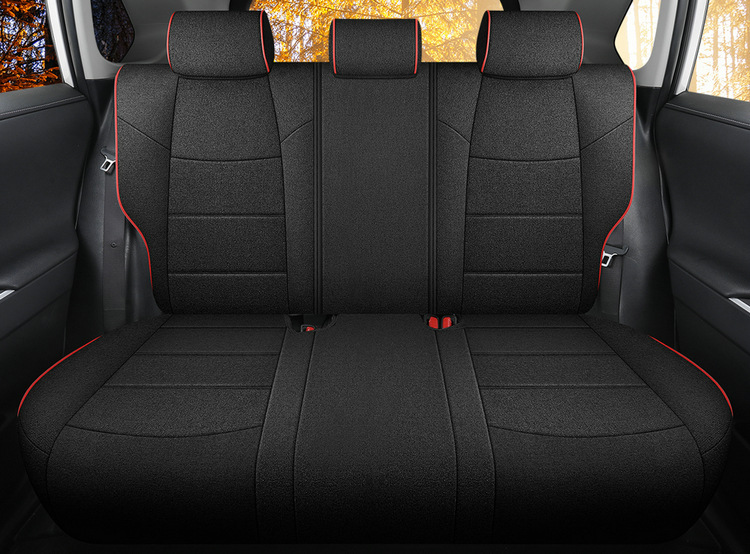 Suitable for Toyota Frontlander Car Seat Covers 2022-2024 Models, Fabric Linen Breathable Full Surround Seat Cushion Cover