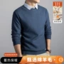 衬衫领冬季加厚男士毛衫