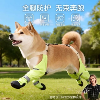 四季狗鞋四脚背带外出鞋护肘衣中小型犬宠物鞋防尘裤护肘防水批发