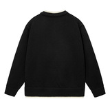 2026秋季运动风格圆领罗纹底摆宽松型长袖男针织衫透气腈纶面料，男装针织衫/毛衣，星座614