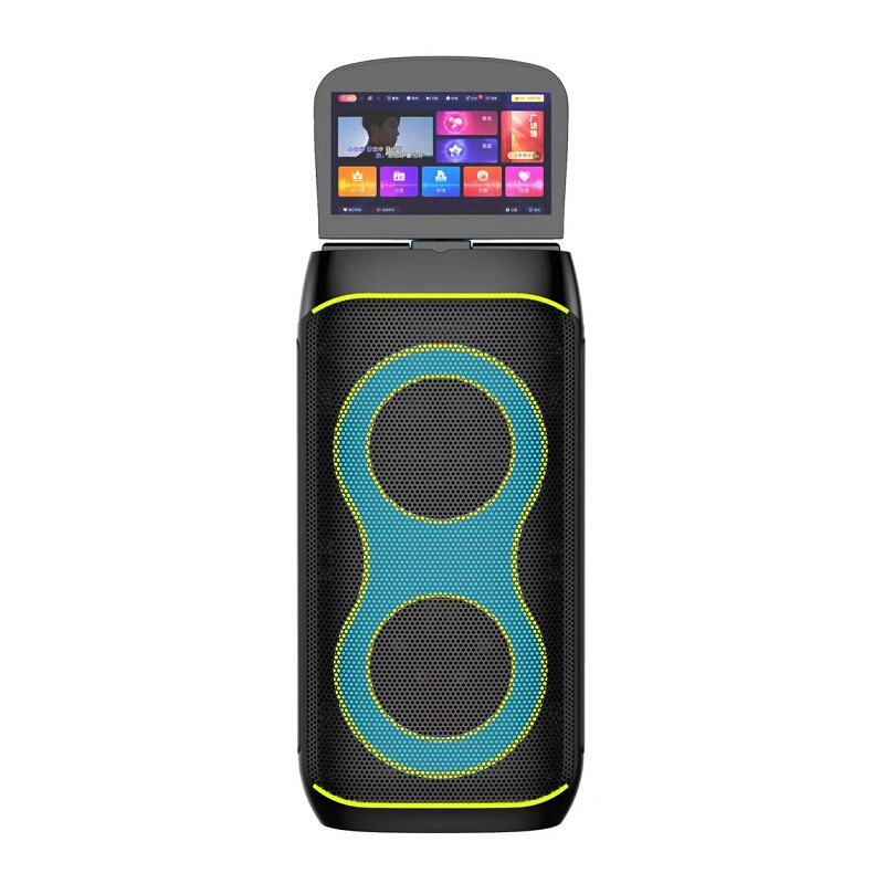Square Dance Audio with Display Screen Karaoke Microphone All-In-One Outdoor Dance Video Bluetooth Speaker Microphone Square Dance Audio with Display Screen Karaoke Microphone All-In-One Outdoor Dance Video Bluetooth Speaker Microphone