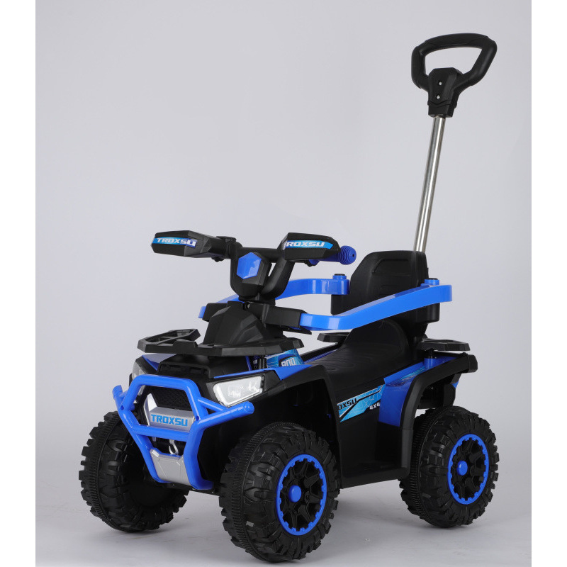 Cuatro ruedas de patineta transfronteriza para niños con música, carro de playa eléctrica, carro de cuatro ruedas de ciclista de carretera