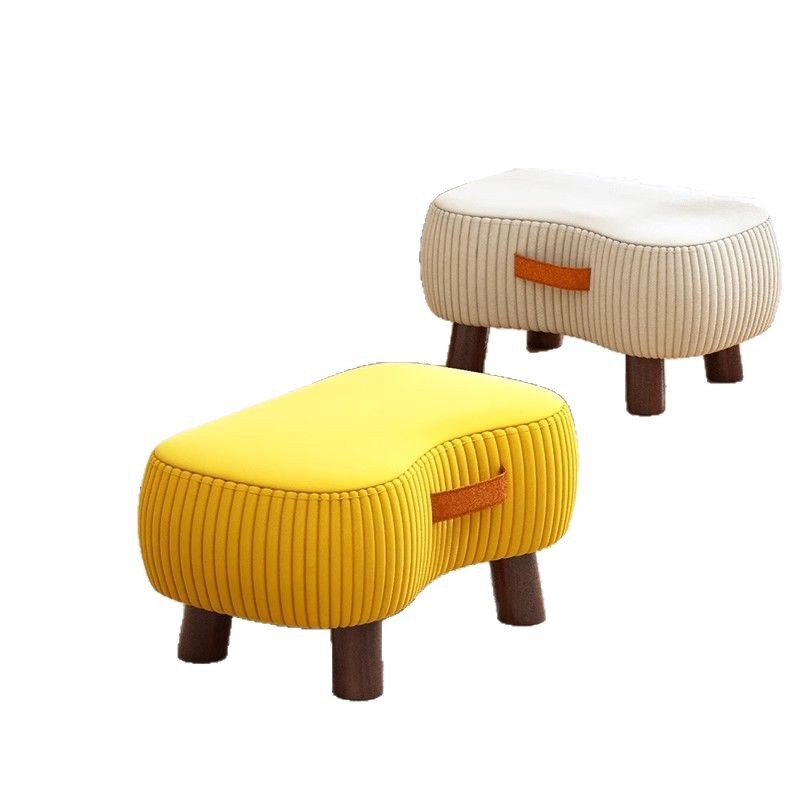 Taburete de zapatos simple sofá taburete de sala de estar taburete de mesa de té taburete pequeño paquete suave para vestir zapatos taburete pequeño banco doméstico