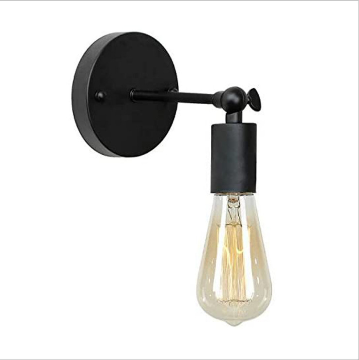 Moderna lámpara de pared de hierro minimalista dormitorio nórdico lámpara de pared creativa sala de estar lámpara de pared iluminación pasillo lámpara