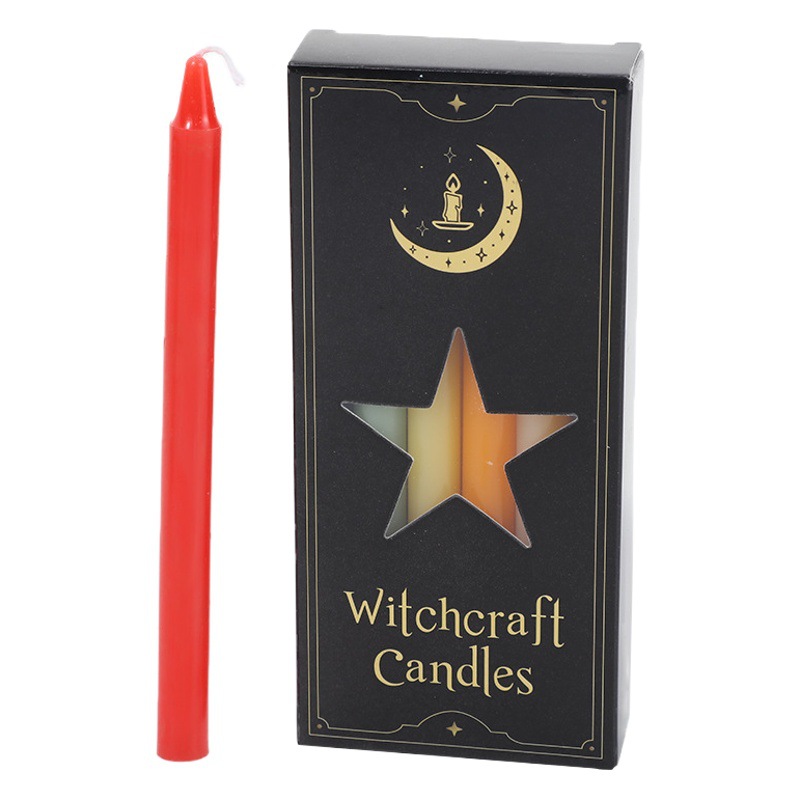 12 celebridades de Internet en caja coloridas velas de polo largo al por mayor falla de energía doméstica velas de iluminación de emergencia transfronteriza Amazon