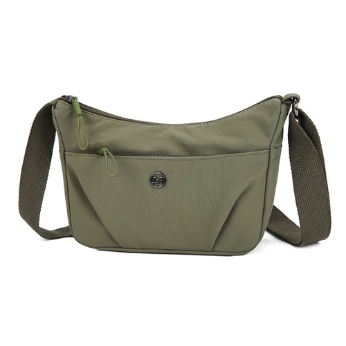 Women's Single Shoulder Dumpling Bag, Nylon Fabric Simple Small Bag, Lightweight Trendy Crossbody Mother Bag