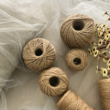 麻绳 复古细麻绳diy编织黄麻线 麻线拔河绳现货 吊牌黄麻绳