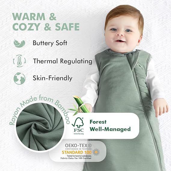 Amazon popular engrosada fibra de bambú saco de dormir del bebé acolchado cálido invierno saco de dormir del bebé