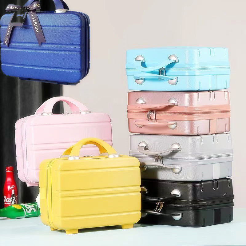 14 pulgadas de equipaje Mini caja cosmética caja de almacenamiento de viaje caja de regalo portátil cosmética bolsa portátil resistente a los arañazos femenino