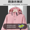 Demi-season warm trench coat, set, street jacket, keep warm windproof cardigan for beloved, three in one