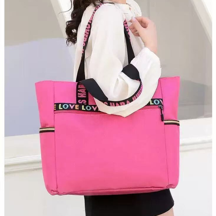 Canvas Bag Casual Travel Women's Bag New Waterproof Clothing Cosmetics Bag Large Capacity Mother's Shoulder Bag Tote Bag Canvas Bag Casual Travel Women's Bag New Waterproof Clothing Cosmetics Bag Large Capacity Mother's Shoulder Bag Tote Bag
