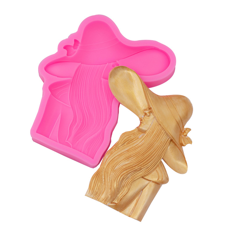 Sombrero niños y niñas silicona molde DIY jabón hecho a mano aromaterapia vela decoración para hornear fondant de chocolate